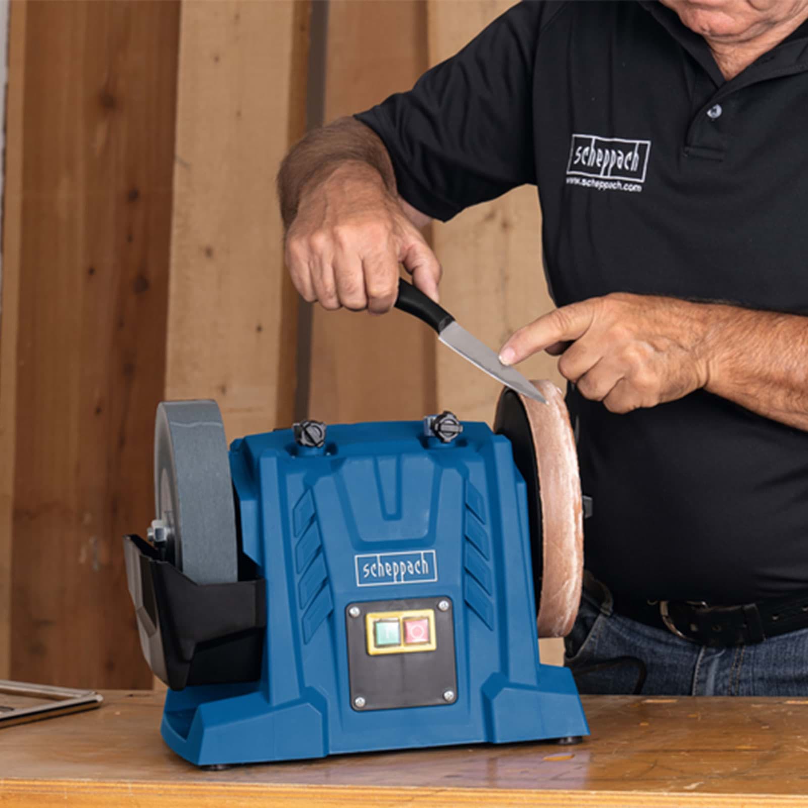 SCHEPPACH Tiger 5000S 200mm(8-inch) Water Cooled Sharpening System - เครื่องมือลับคมแบบหล่อเย็นด้วยน้ำขนาด 200มม (8 นิ้ว) Scheppach รุ่น Tiger 5000S