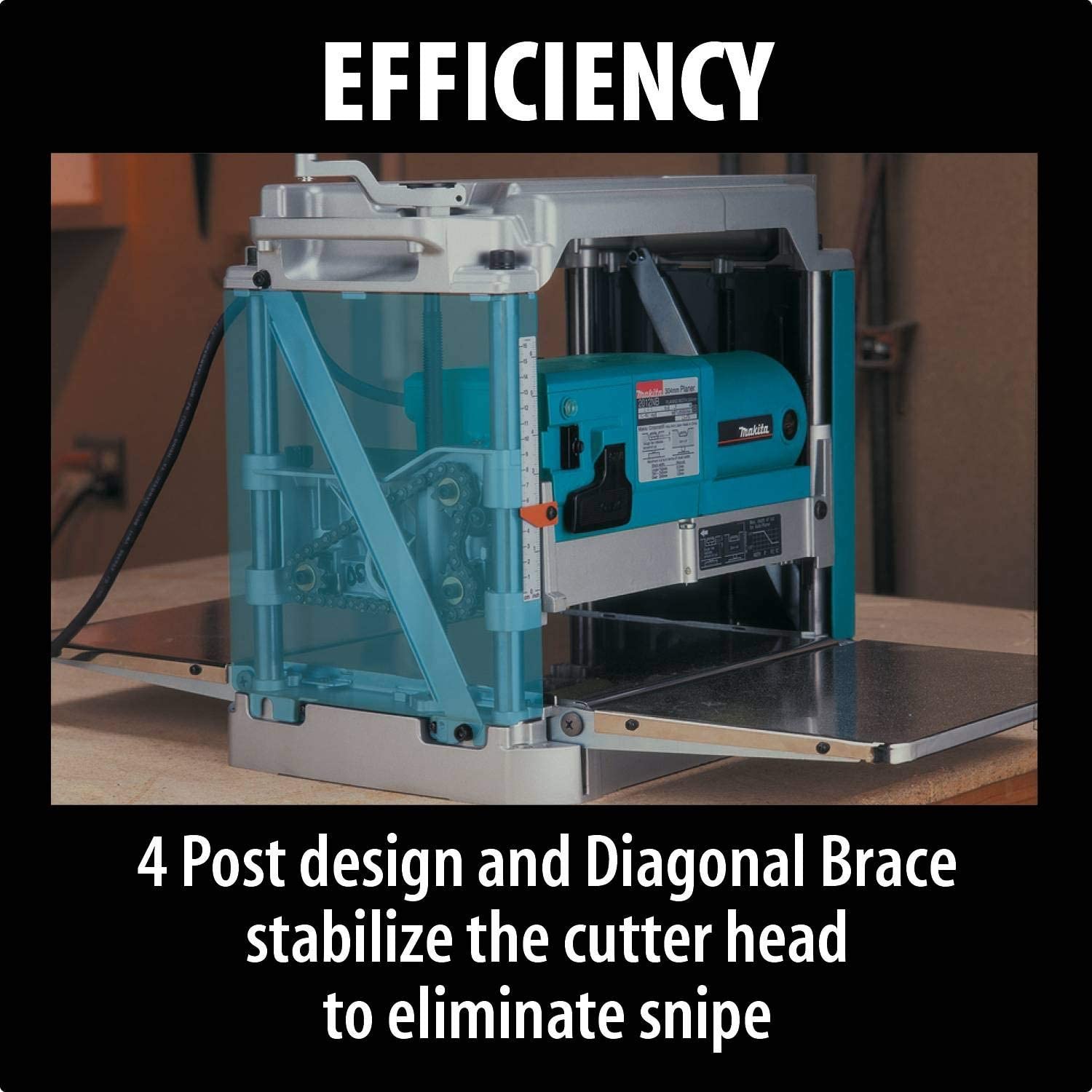 MAKITA 2012NB 12" (304 mm.) Portable Planer - เครื่องรีดไม้หน้ากว้าง 12" / 304 มม.