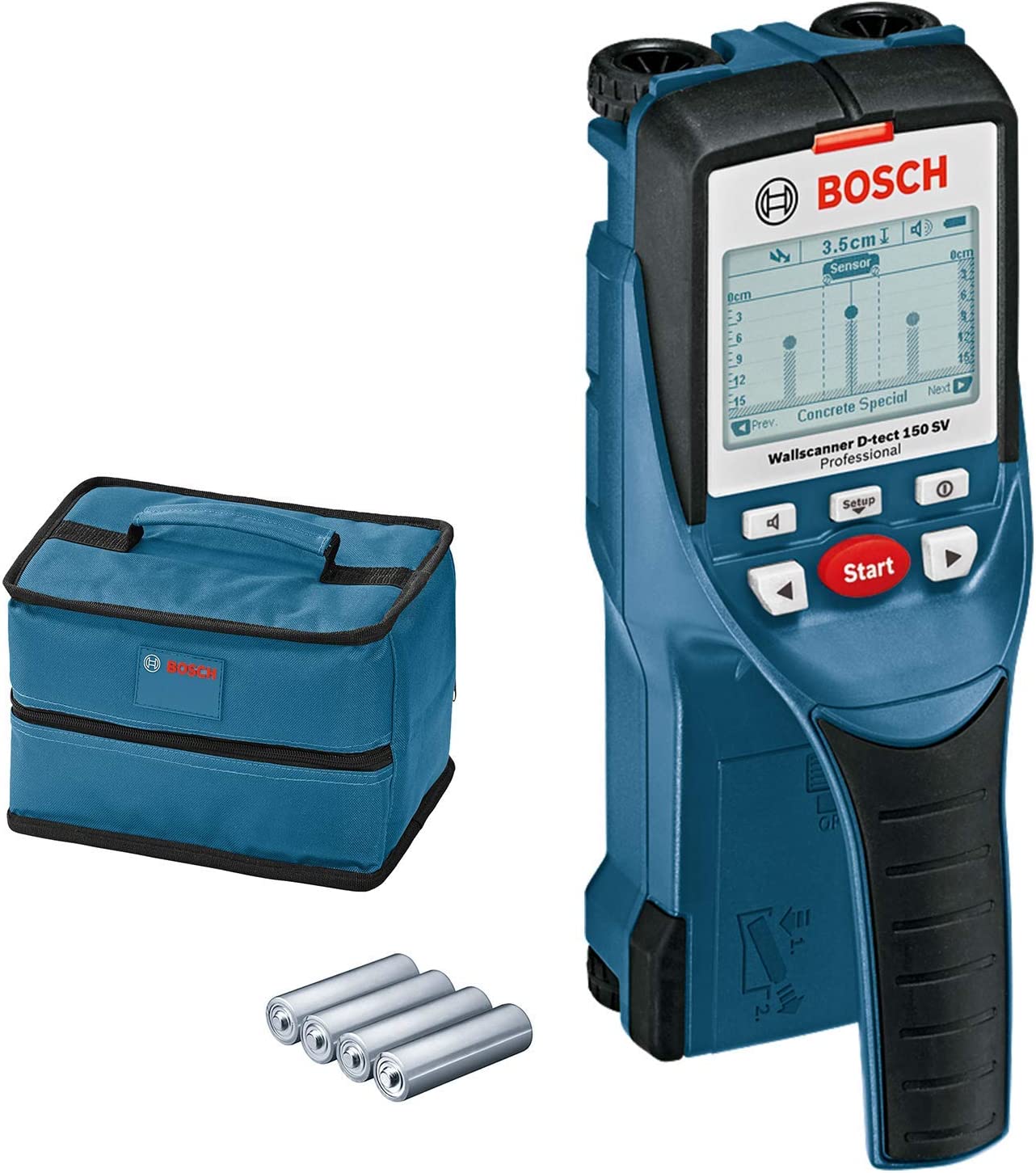 BOSCH D-TECT 150 SV Scanner เครื่องตรวจหา Bosch รุ่น D-tect 150 SV - 0601010008 (แทนด้วย D-TECT 200 C - 06010816K0)