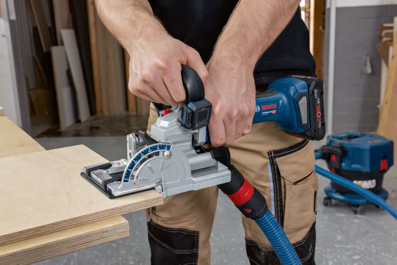 BOSCH GFF 18V-22 18v Cordless Biscuit Jointer - เครื่องเซาะร่องใส่แผ่นบิสกิตไร้สาย 18v Li-Ion บ๊อช รุ่น GFF 18V-22 (ตัวเปล่าไม่มีแบตเตอรี่ ไม่มีแท่นชาร์ท) - 0601620101 (Pre-Order)