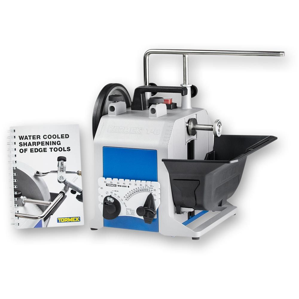 TORMEK T-8 Custom -10-inch Water Cooled Sharpening System - เครื่องมือลับคมแบบหล่อเย็นด้วยน้ำรุ่น T-8 custom (ตัวเปล่า) ไม่มีหินลับ ไม่มีล้อขัดหนัง (สินค้าสั่งซื้อล่วงหน้า- Pre Order)