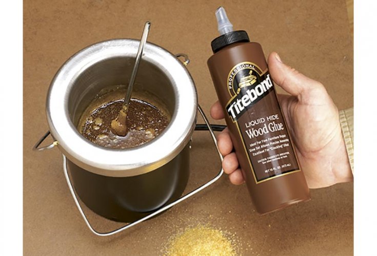 TITEBOND Genuine Hide Glue - กาวงานไม้จากธรรมชาติ ขนาดบรรจุ 4 และ 8 ออนซ์ (118 และ 237 มล.) U.S.A.