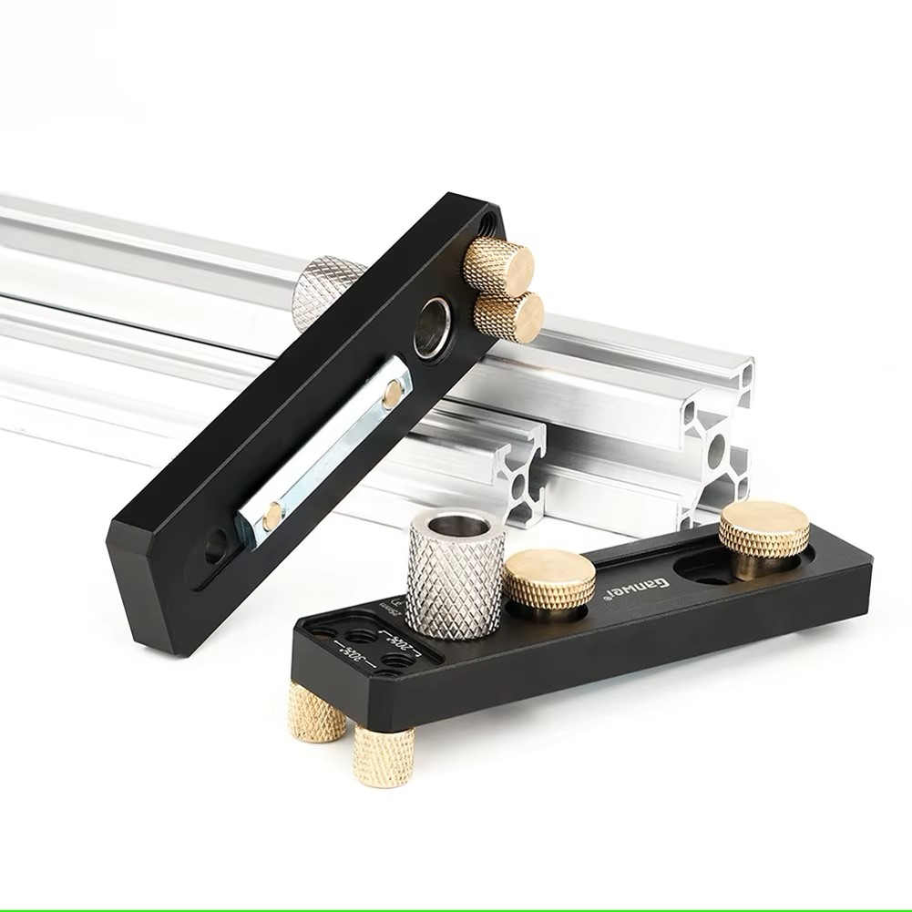 SIT TOOL Ganwei 2030 - 20/30 Series Aluminum Profile Drilling Jig Universal DIY Tool Aluminum Profile Drilling Positioning Tool for 2040 2020 3030 3060 Profiles - จิ๊กเจาะรูอลูมินัมโปรไฟล์ขนาด 20/30 มม สำหรับยึดโบล์ท