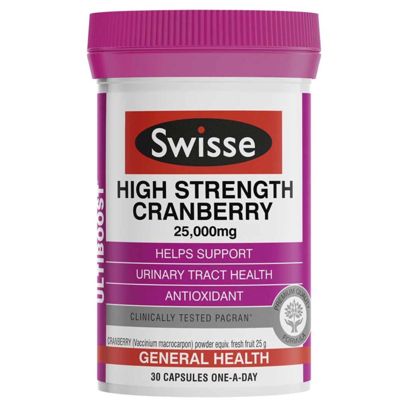 Swisse High Strength Cranberry 25,000 mg (30 แคปซูล)