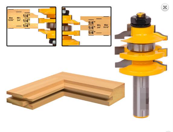 SIT Tool ดอกเร้าเตอร์ทำประตูตู้แบบซ้อน (Stacked) ลาย Ogee
