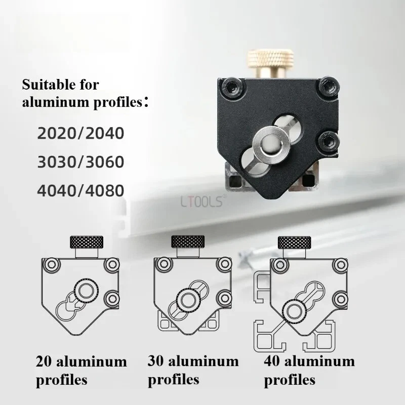 SIT TOOL - GANWEI GW163B Aluminum Profile Tapping Assistant Fit 20/30/40 Aluminum Profiles - จิ๊กช่วยจับสำหรับการต๊าปเกลียวอลูมินัมโปรไฟล์ขนาด 20/30/40มม SIT TOOL รุ่น GANWEI GW163B