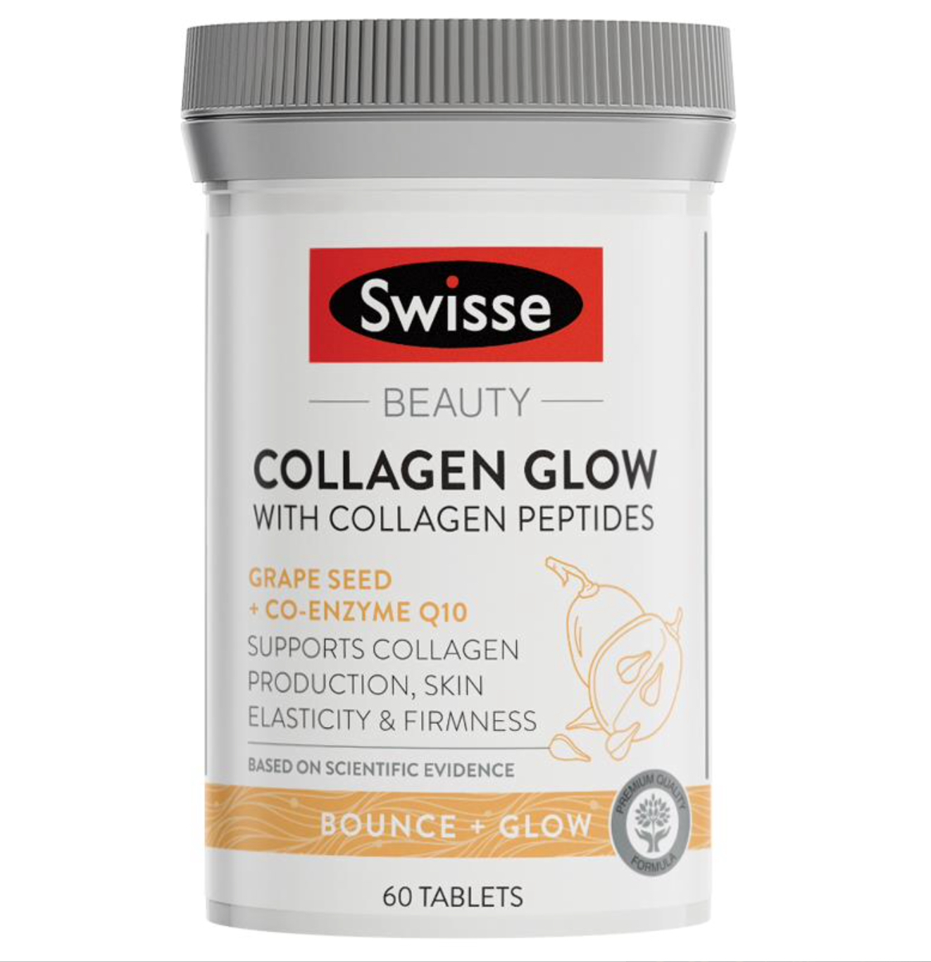 Swisse Ultiboost Collagen Glow With Collagen Peptides (60 เม็ด)