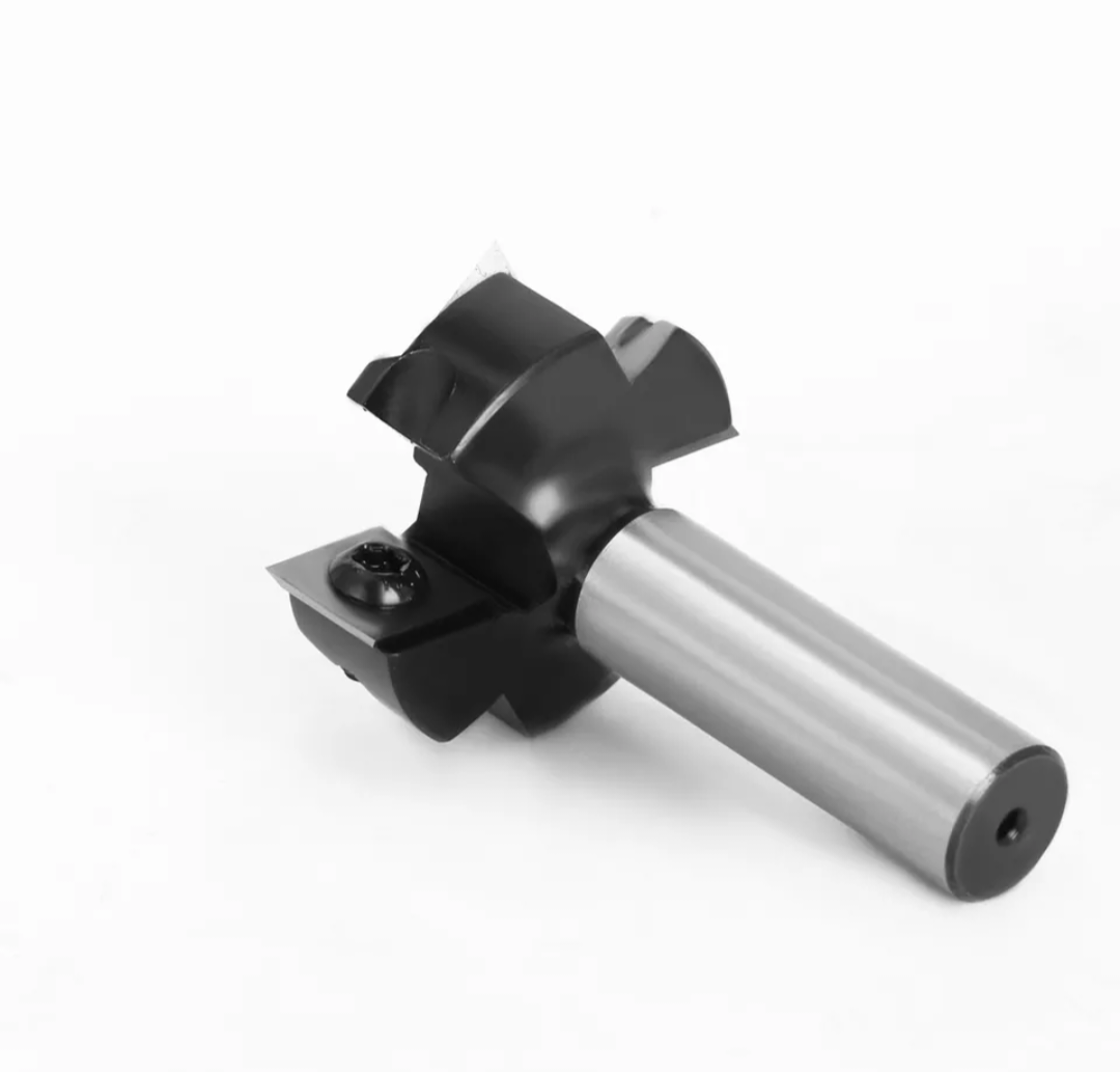 SIT TOOL SIT-RC2250 Insert Mini Surfacing & Rabbeting Flycutter 2+2 Flute Design 1-1/2" D, 1/2 Inch Shank Router Bit -ดอกเร้าเตอร์ปรับหน้าไม้ และบังใบ กว้าง 1-1/2นิ้ว แกน 1/2นิ้ว มีใบตัดคาร์ไบด์ชนิดเปลี่ยนได้ SIT TOOL รุ่น SIT-RC2250