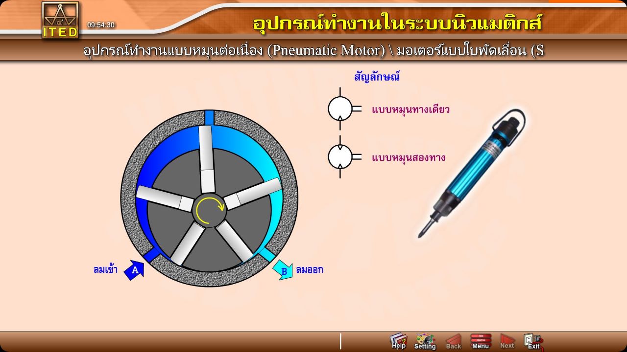 อุปกรณ์ทำงานในระบบนิวแมติกส์ ITED-MM 04004