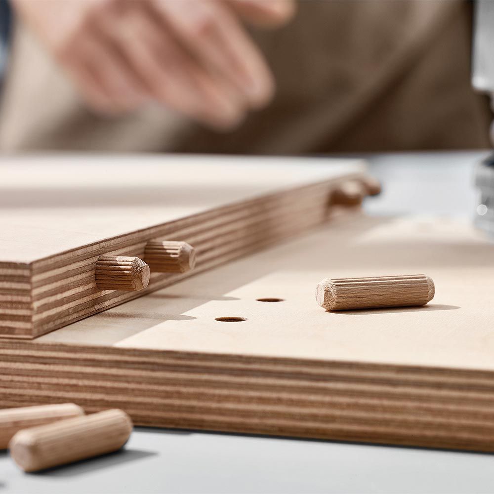 MAFELL DDF40 Duo-Doweler Package With 2 x 5mm Drill Bits & 800mm Template Guide - ชุดเครื่องเจาะเดือยกลมคู่พร้อมรางนำเจาะยาว 800มม. และดอกเจาะขนาด 5มม. 2ดอก Mafell รุ่น DDF 40-SET (สินค้าสั่งซื้อล่วงหน้า Pre Order)