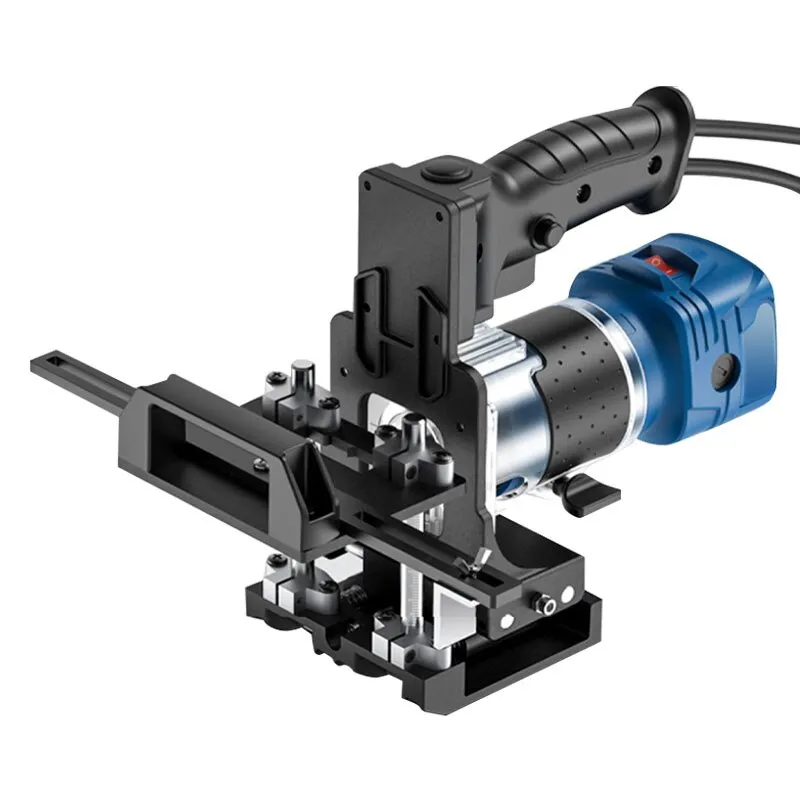 GUNI WN-DF500AL - Premium Loose Tenon (Domino) or Invisible Fastener Opening Punching for Trimmer - ชุดช่วยเจาะเดือย Dimoni หรือเซาะร่องสำหรับฝังอุปกรณ์ฮาร์ดแวร์ชนิดหลบในรุ่นพรีเมียม GUNI WN-DF500AL ใช้ร่วมกับทริมเมอร์