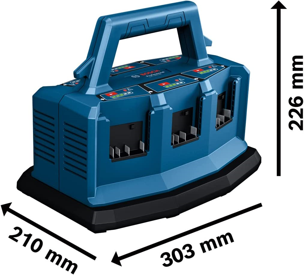 BOSCH GAL 18V6-80 18V System Multi-fast charger GAL 18V6-80 - เครื่องชาร์จแบบเร็ว 18 โวลท์แบบ 6 ก้อน รุ่น GAL 18V6-80 - 1600A01U9L