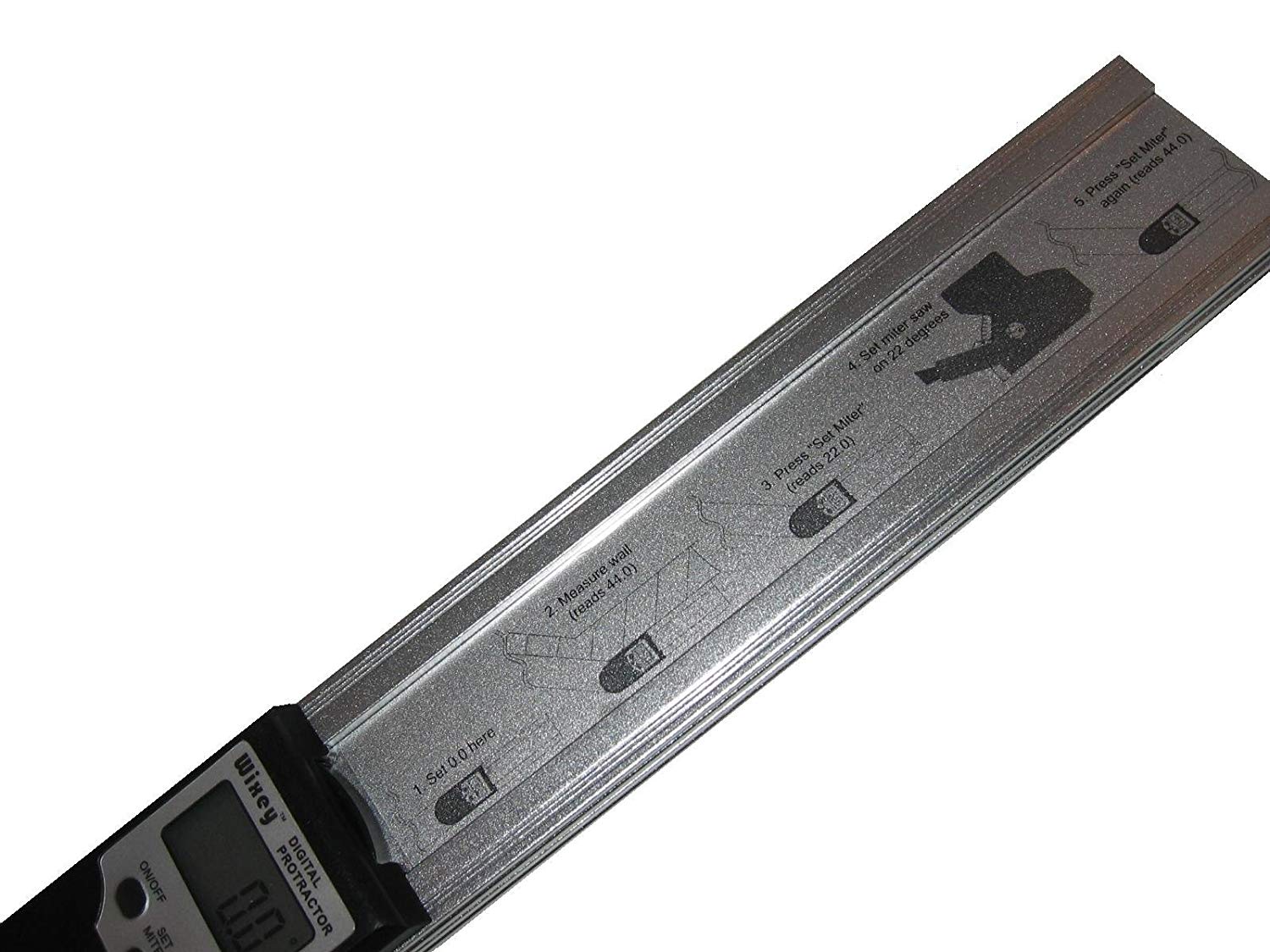 WIXEY WR418 - 18-inch Digital Protractor บรรทัดวัดมุมดิจิตอลขนาด 18 นิ้ว