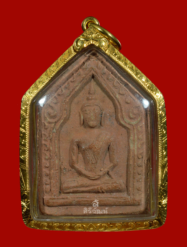 พระขุนแผน อ.ชุม ไชยคีรี ปี 2497 วัดพระบรมธาตุ จ.นครศรีธรรมราช (พิมพ์ใหญ่หลังเรียบ)