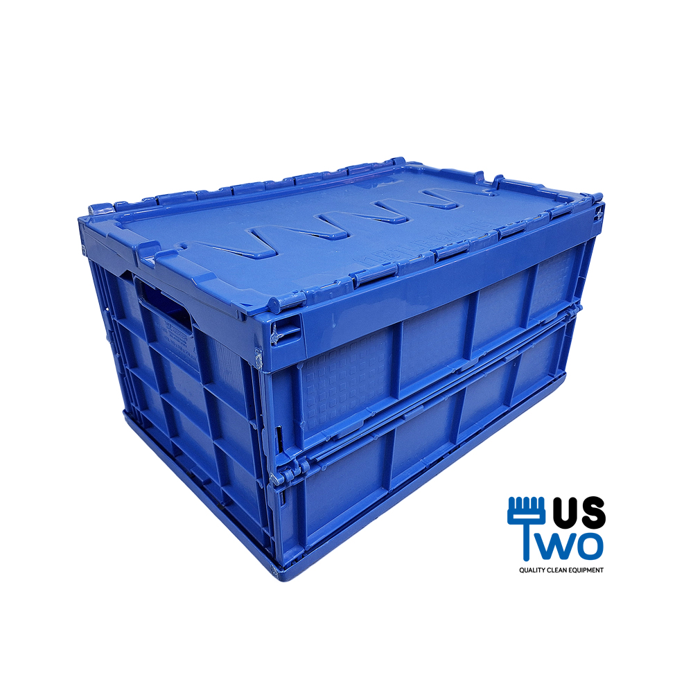 ลังพลาสติกพับฝาคู่แบบทึบ 40 ลิตร