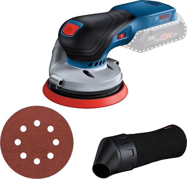BOSCH GEX 18V-125 Cordless Palm Orbital Sander (Tool only, without battery and charger) - เครื่องขัดกระดาษทรายไร้สายกลมแบบโคจร BOSCH รุ่น GEX 18V-125 (ไม่มีแบตเตอรี่ ไม่มีแท่นชาร์จ)- 0601372201