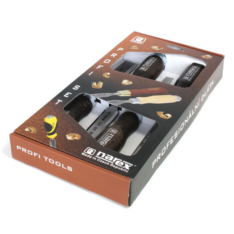 NAREX 863120 set of bevel edge chisels, สิ่วชุด 4 เล่มขนาด 8มม. 10มม. 16มม. และ 32 มม. (Made in Czech Republic)