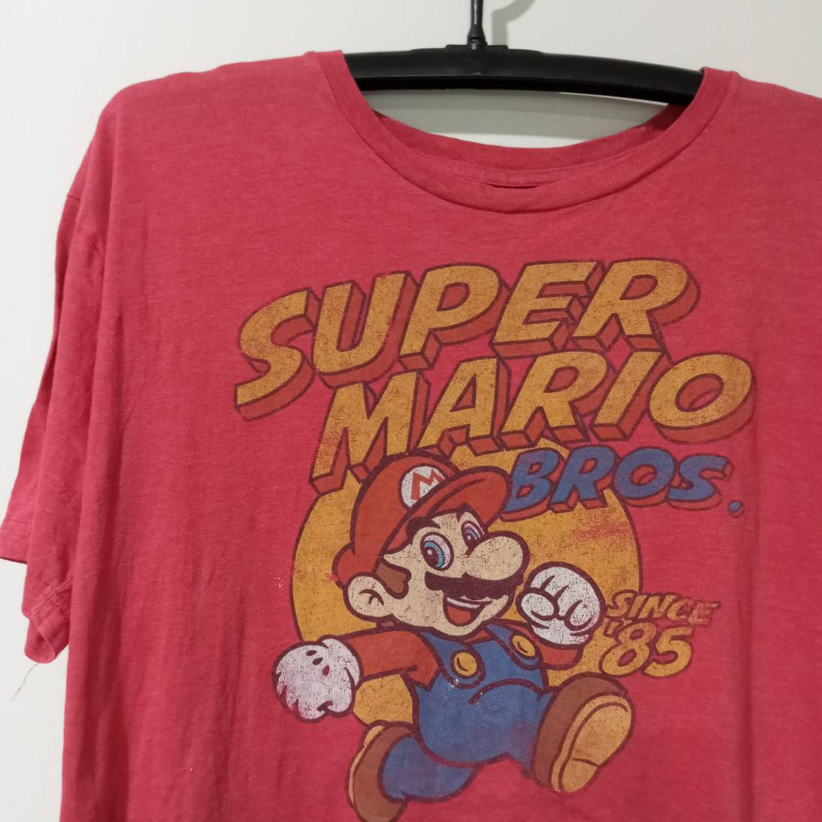 เสื้อยืดวินเทจ มือสอง T-Shirt Vingtage ลายการ์ตูน Super Mario Bros ซูเปอร์มาริโอ้ มือสอง