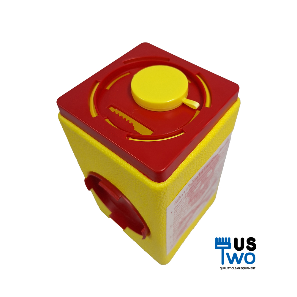 กล่องทิ้งเข็มฉีดยา ขนาด 3.5 ลิตร