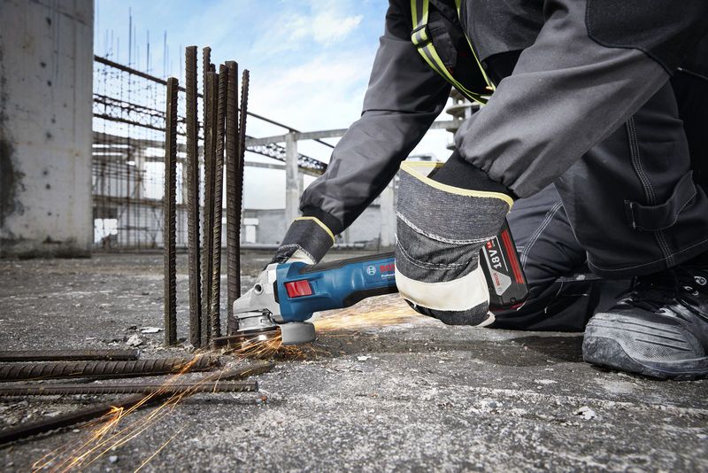 BOSCH GWS 18V-11 S - Cordless Angle Grinder - เครื่องเจียรไร้สายมอเตอร์ไร้แปรงถ่านขนาด 125มม.(4 นิ้ว) บ๊อช รุ่น GWS 18V-11 S