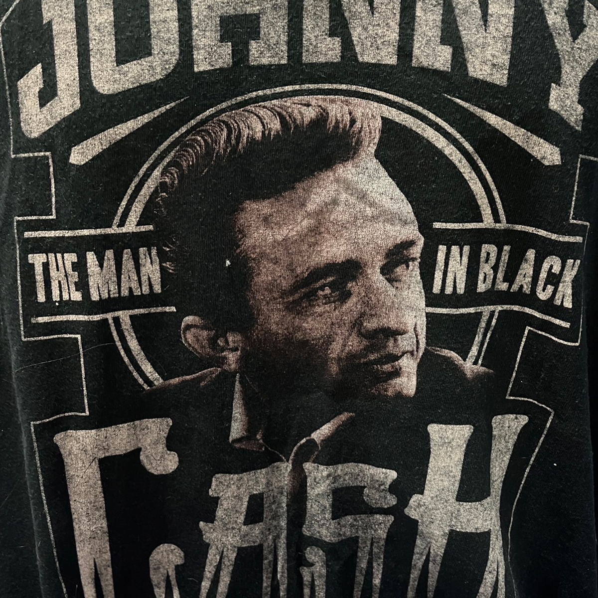 เสื้อยืดนักร้องวินเทจ มือสอง Vintage T-Shirt Johnny Cash งานป้าย CASH