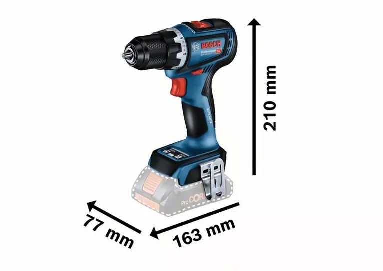 BOSCH GSR 18V-90 C Cordless Drill/ Driver (Solo- Tool only without Battery and Charger) - สว่านไขควงไร้สาย ไม่ใช้แปรงถ่าน Li-on 18V BOSCH รุ่น GSR 18V-90 C (เครื่องเปล่าไม่มีแบตเตอรี่ ไม่มีแท่นชาร์จ) - 06019K60L0