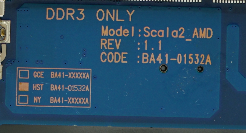 samsung NP-RV413-S01TH พาร์ท Scala2_AMD REV 1.1 BA41-01532A วงจร+ไบออส+บอร์ดวิว+รูปบอร์ดFHD