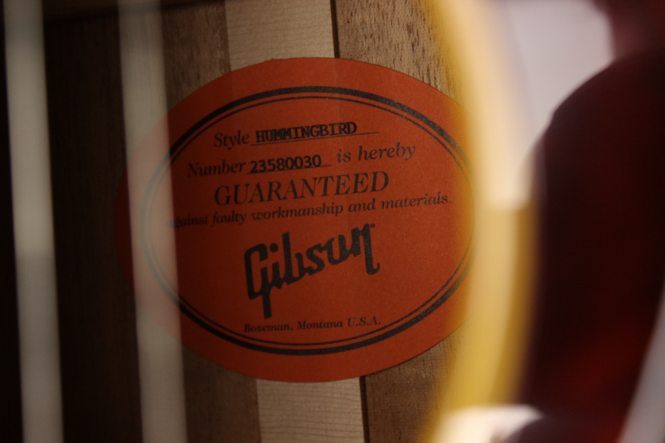 Gibson Hummingbird Acoustic