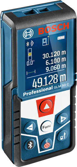 BOSCH GLM 50 C 50m. Laser Measure - เครื่องวัดระยะด้วยเลเซอร์ ไกล 50 เมตร Bosch รุ่น GLM 50 C - 0601072CK0