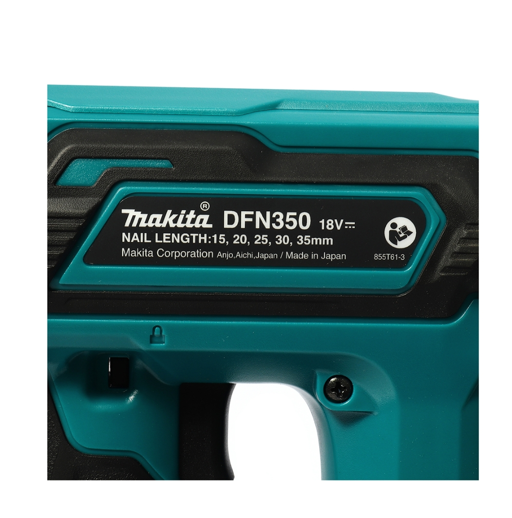 MAKITA DFN350Z 18V Cordless Nailer (without battery and charger) - ปืนยิงตะปูขาเดี่ยวขนาด 35 มม. มากีต้า รุ่น DFN350Z (เครื่องเปล่า ไม่มีแบตเตอรี่ ไม่มีแท่นชาร์จ)