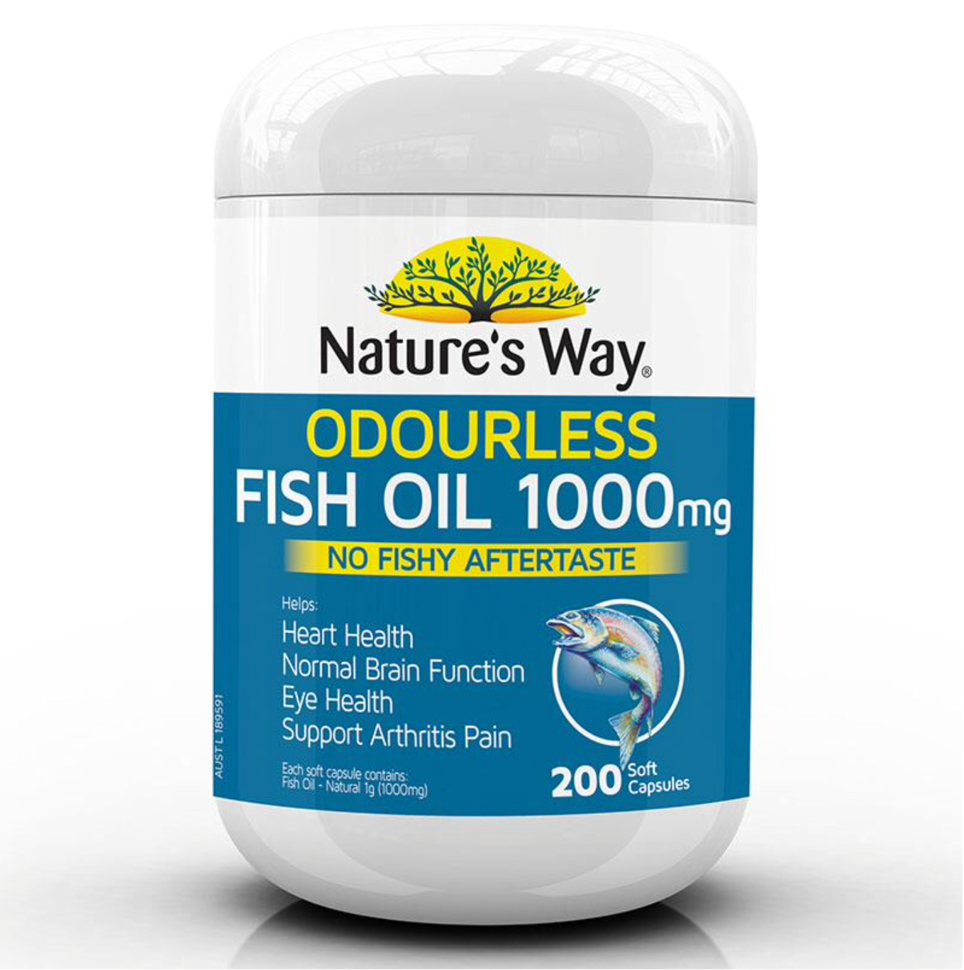 Nature's Way Fish Oil 1000 mg (200 แคปซูล)