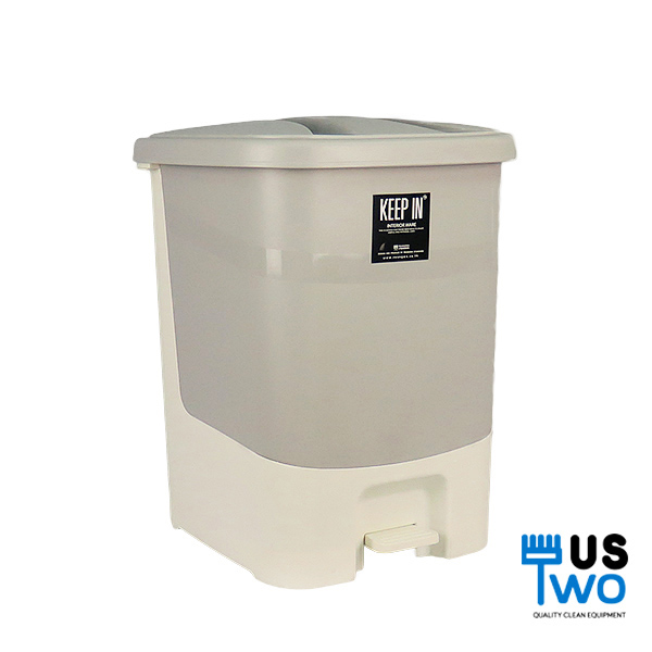 ถังขยะทรงเหลี่ยม เท้าเหยียบ ขนาด 34 ลิตร