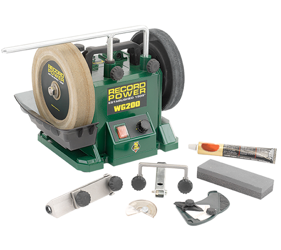 RECORD POWER WG200-PK/A 8" Wetstone Sharpening System Package
