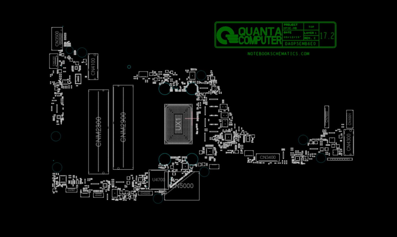 QUANTA 0P5E DA0P5EMB6E0 REV E BoardView