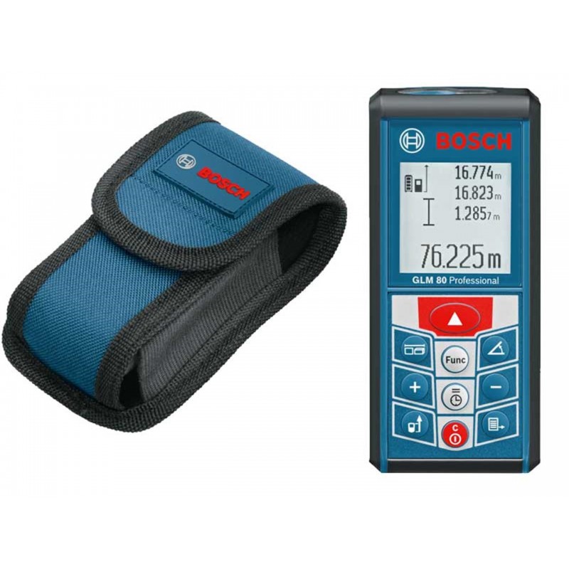 BOSCH GLM 80 - 80m. Laser Measure - เครื่องวัดระยะด้วยเลเซอร์ไกล 80ม. BOSCH รุ่น GLM 80 - 06010723K0
