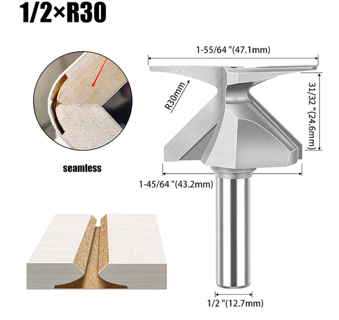 SIT Tool 63xx - 1/2-inch Shank Arc Bending Woodworking Router Bits - ดอกเร้าเตอร์ตีทำโค้งไม้ แกน 1/2นิ้ว