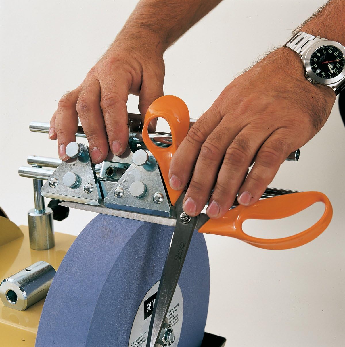 SCHEPPACH JIG 160 - Scissors Jig for Scheppach Whetstone Sharpener - ชุดจิ๊กลับกรรไกรสำหรับเครื่องลับคมหล่อเย็นด้วยน้ำ Scheppach รุ่น Jig 160
