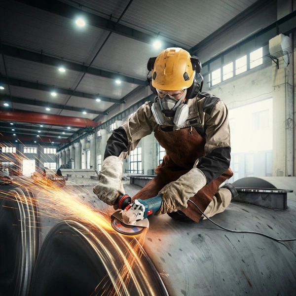 BOSCH GWS 12-125 S Angle Grinder - เครื่องเจียรไฟฟ้า หรือลูกหมูขนาด 5 นิ้ว ที่มีระบบป้องกันการดีดกลับ - 06013A60K0