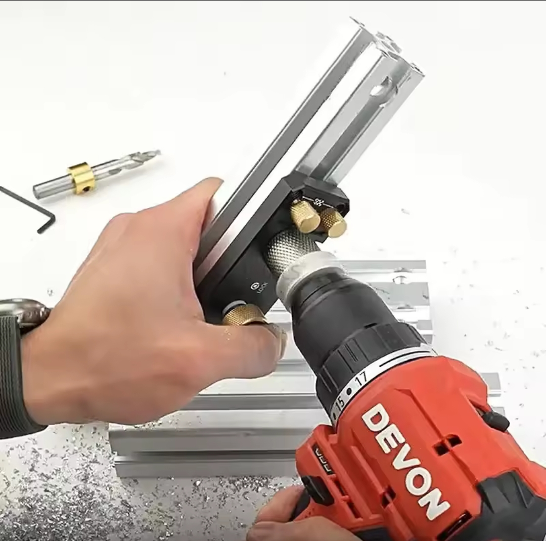 SIT TOOL - Ganwei GW2040 20/30/40 Series Aluminum Profile Drilling Jig L-Type or T-Type - จิ๊กเจาะรูอลูมินัมโปรไฟล์ขนาด 20/30/40มม สำหรับยึดโบล์ท รุ่น GW2040