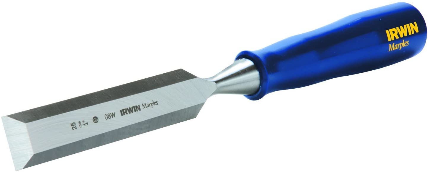 IRWIN Marples M444-S6 Blue Chip Bevel Edge Chisel - Set of 6, ชุดสิ่วงานไม้ IRWIN Marples 6 ขนาดรุ่น M444-S6 ในกล่อง