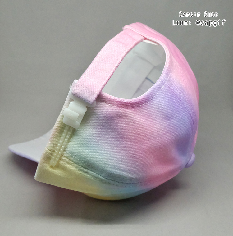 หมวกแก๊ปพาสเทลไซส์เด็ก หมวกเด็กสีรุ้ง