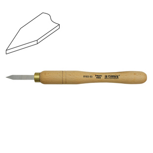 NAREX 859400 Set of woodturning chisels HSS WOOD LINE PROFI MINI - ชุดมีดกลึงไม้ขนาดเล็กทำจากเหล็ก HSS (Made in Czech Republic)