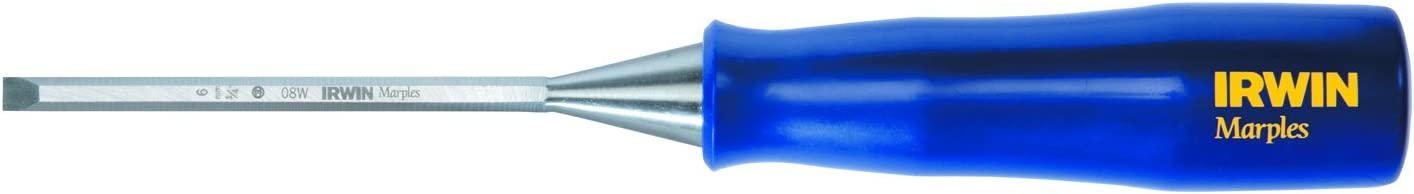 IRWIN Marples M444-S6 Blue Chip Bevel Edge Chisel - Set of 6, ชุดสิ่วงานไม้ IRWIN Marples 6 ขนาดรุ่น M444-S6 ในกล่อง