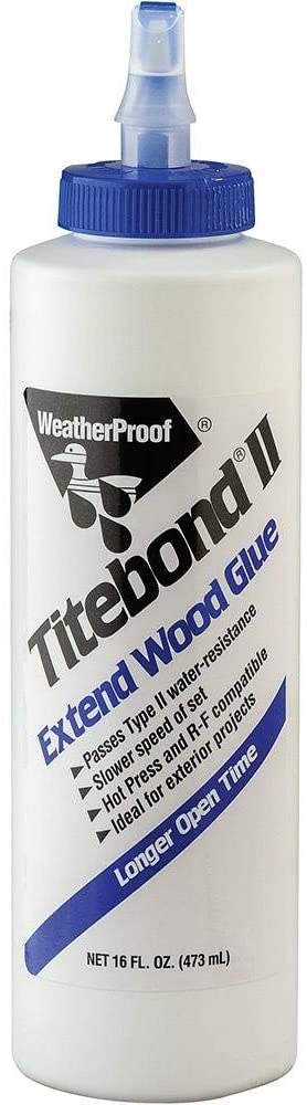 TITEBOND II Extend Wood Glue -16oz. กาวงานไม้ II Premium ชนิดเซ็ตตัวช้า ขนาดบรรจุ 16 ออนซ์ (473 มล.) U.S.A.