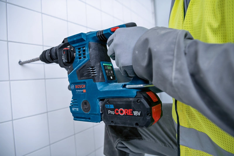 BOSCH GBH 18V-28 CF Cordless SDS plus Rotary Hammer Drill without battery and charger - สว่านโรตารีไร้สาย Li-Ion 18V ระบบ SDS Plus รุ่น GBH 18V-28 CF (เครื่องเปล่า ไม่มีแบตเตอรี่ และแท่นชาร์จ) - 0611921081