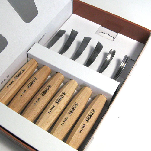 NAREX 894710 - Set of Carving Chisels 6pcs, WOOD LINE STANDARD ชุดสิ่วสลักไม้รุ่นมาตรฐาน (Made in Czech Republic)