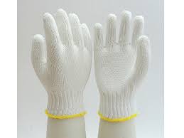 ถุงมือผ้าถักสีขาว 400-700 กรัม (4 ขีด-7ขีด)