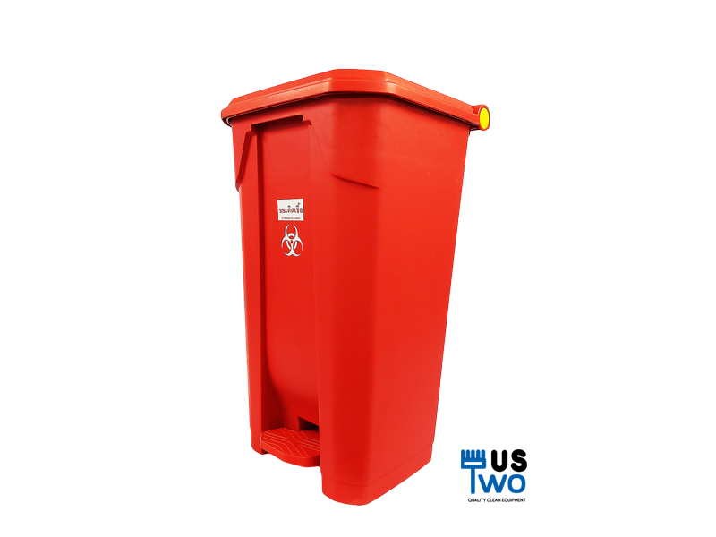 ถังขยะแบบเหยียบ ทรงเหลี่ยม 85 ลิตร