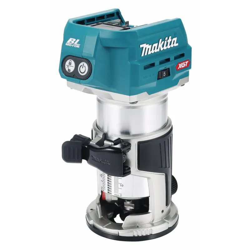 MAKITA RT001GZ23 40V Cordless Trimmer (BL) (Solo)- ชุดเครื่องเซาะร่องไร้สาย 40 โวลท์ แกน 1/4" MAKITA รุ่น RT001GZ23 (ตัวเปล่าไม่รวมแบตเตอรี่ และแท่นชาร์ต)