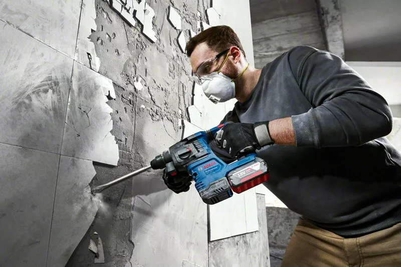 BOSCH GBH 187-LI Cordless Brushless Rotary Hammer Drill - สว่านโรตารี่กระแทกไร้สาย มอเตอร์ไร้แปรงถ่าน SDS-plus Li-Ion 18V รุ่น GBH 187-Li